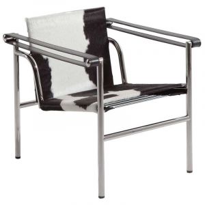 Cassina 1 Sessel dossier basculant Haar-auf-Rindsleder 