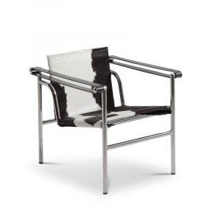 Cassina 1 Sessel dossier basculant Haar-auf-Rindsleder 