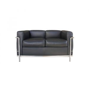 Cassina 2 Grand Confort, petit modèle Sofa Leder Scozia Graphit