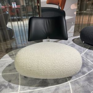 Leolux Pallone Pa Sessel weiß/schwarz 