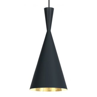 Tom Dixon Beat Tall Hängelampe Schwarz 