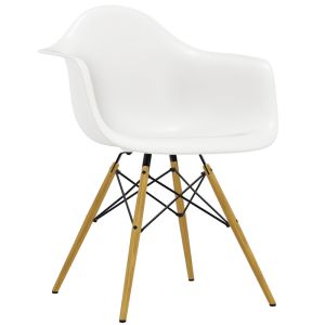 Vitra Eames Plastic Armchair DAW Weiß/Goldahorn 