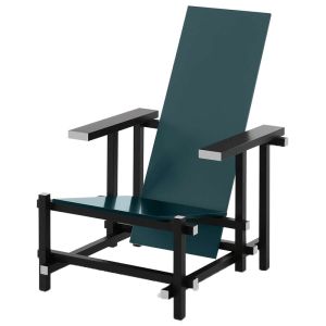 Cassina 635 Black Red and Blue Sessel  