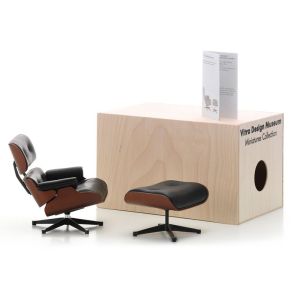 Vitra Lounge Sessel mit Ottomane Miniatur 