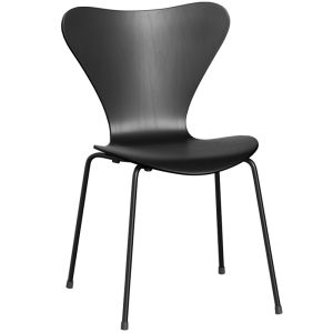 Fritz Hansen 3107 Stuhl Schwarz  