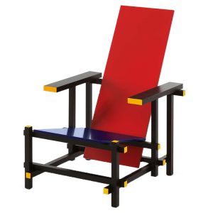 Cassina 635 Red And Blue Sessel 